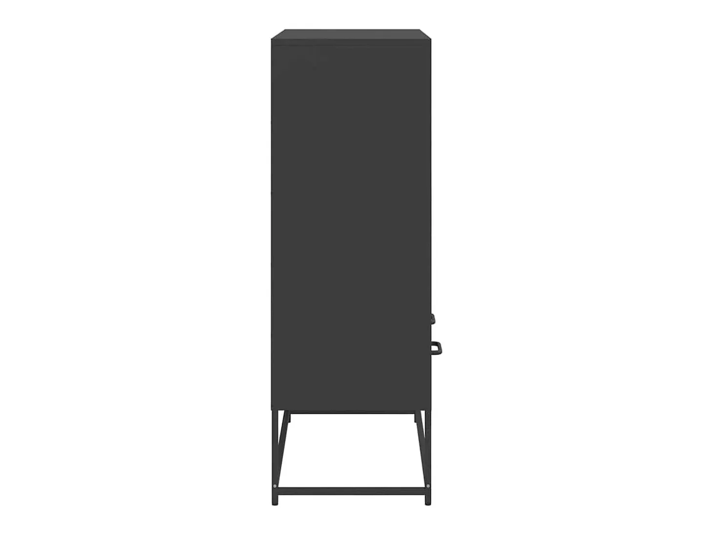 Aparador de acero negro 68x39x111,5 cm