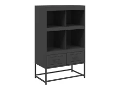 Aparador de acero negro 68x39x111,5 cm