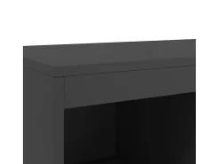 Aparador de acero negro 68x39x111,5 cm