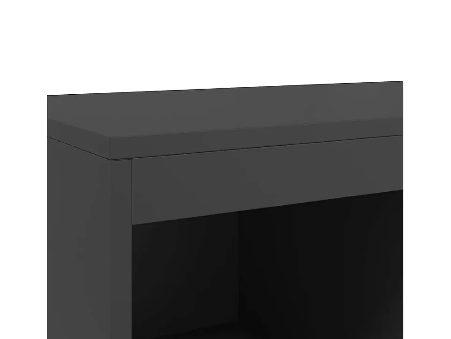 Aparador de acero negro 68x39x111,5 cm