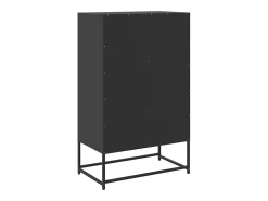 Aparador de acero negro 68x39x111,5 cm