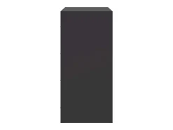 Aparador de acero negro 67x39x83 cm