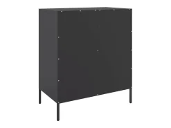 Aparador de acero negro 68x39x79 cm