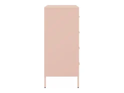 Aparador de acero rosa 68x39x89 cm