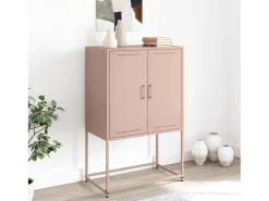 Aparador de acero rosa 68,5x38,5x107 cm