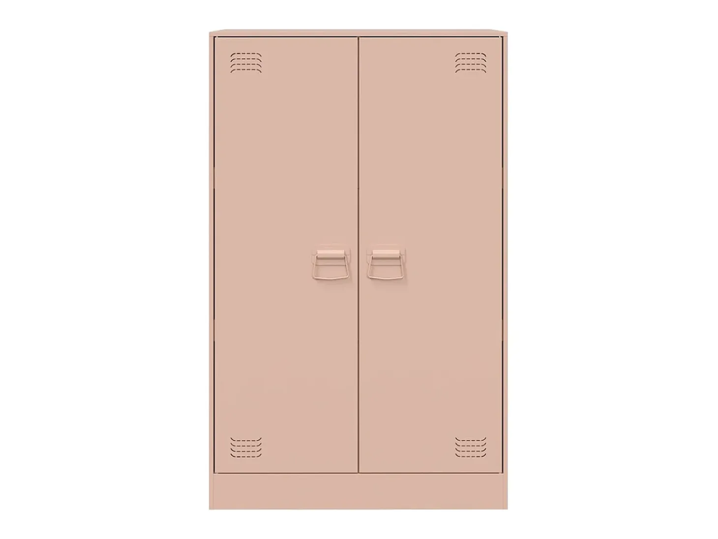 Aparador de acero rosa 67x39x107 cm
