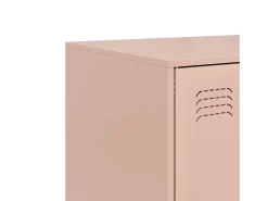 Aparador de acero rosa 67x39x95 cm