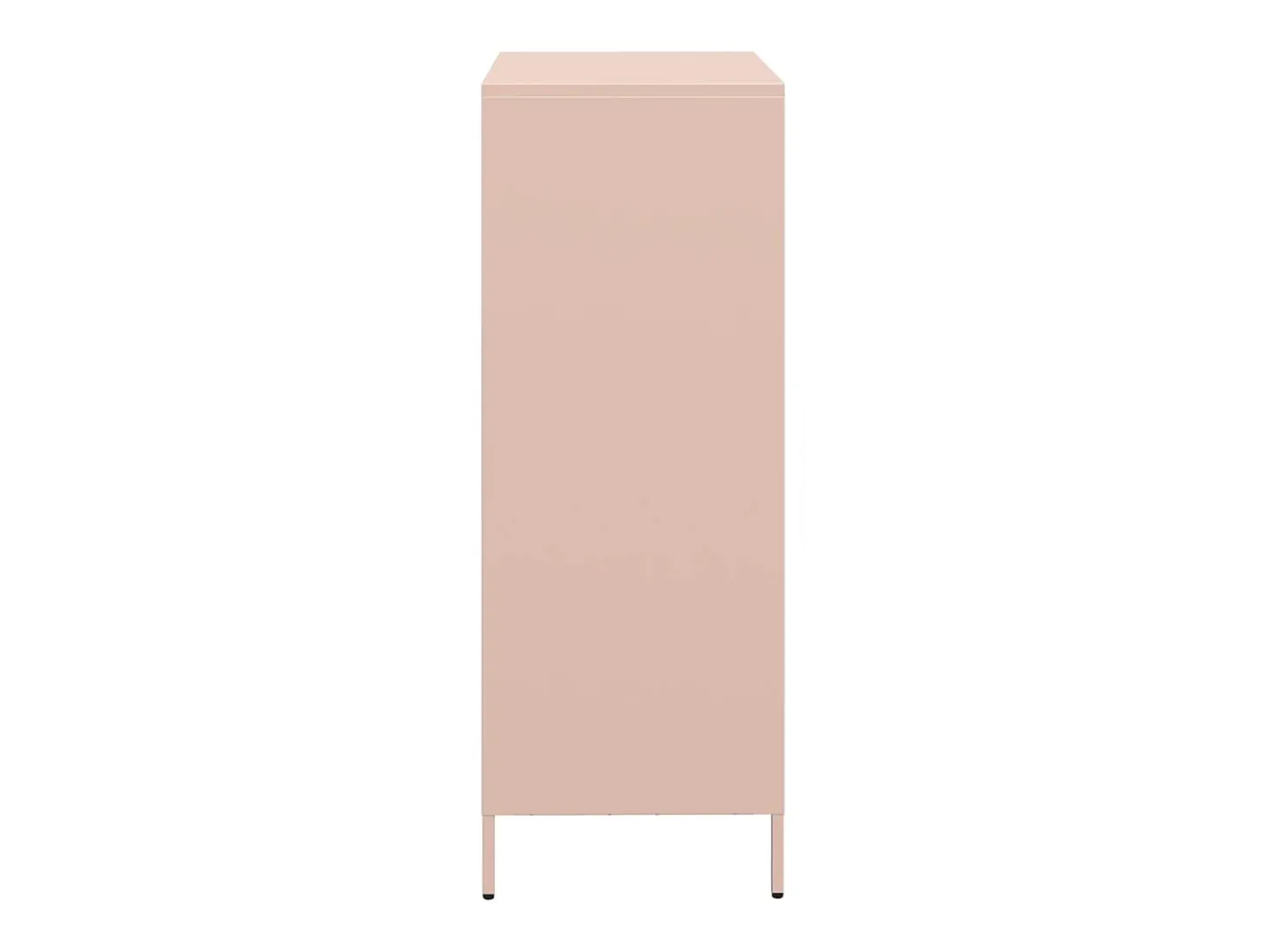Aparador de acero rosa 39x35x103,5 cm