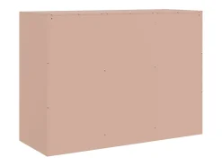 Aparador de acero rosa 99x39x73 cm