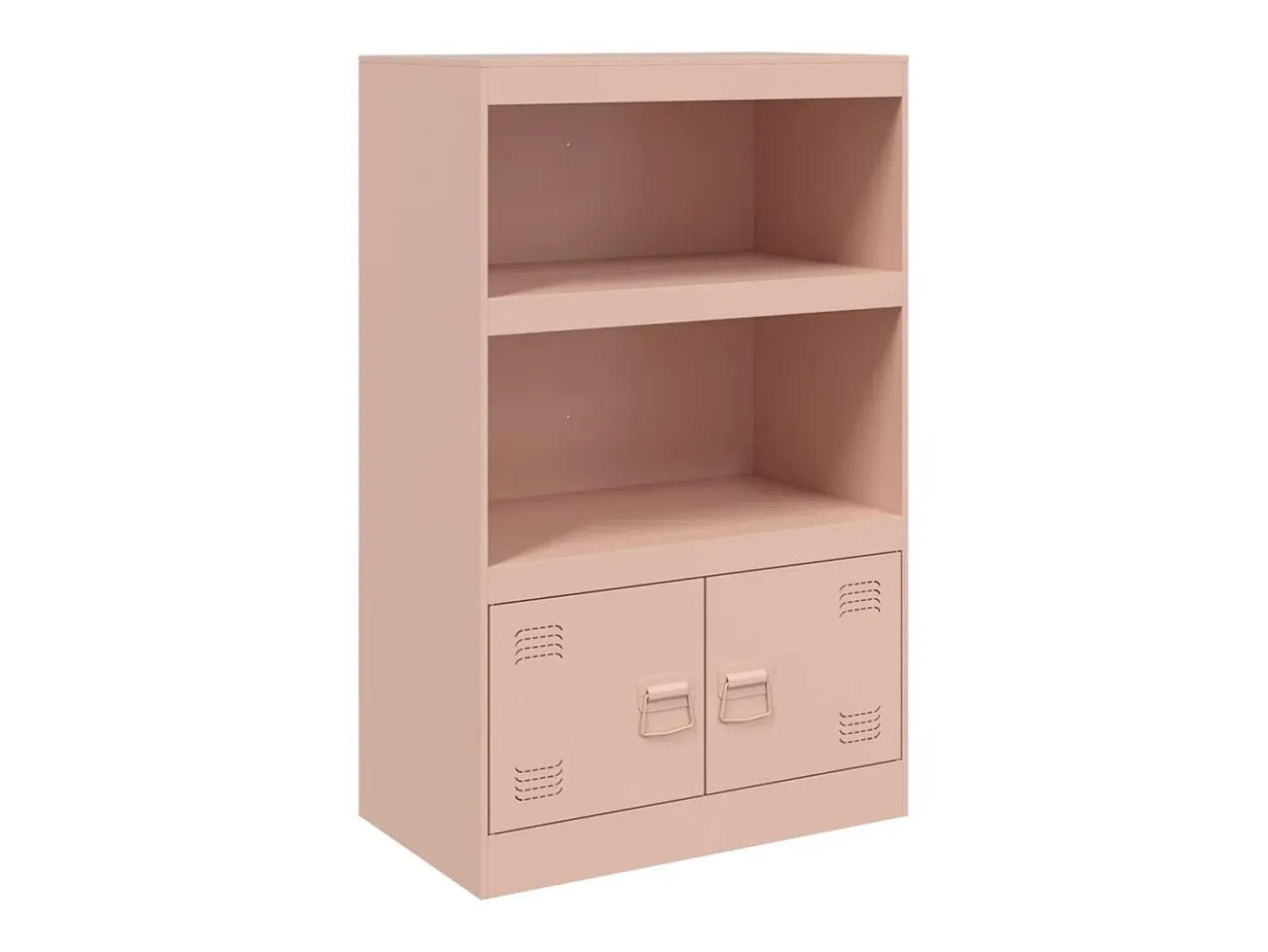 Aparador de acero rosa 67x39x107 cm ES315979