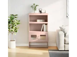 Aparador de acero rosa 68x39x123 cm