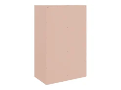 Aparador de acero rosa 67x39x107 cm