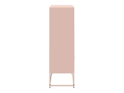 Aparador de acero rosa 68,5x38,5x123,5 cm