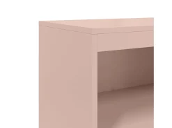 Aparador de acero rosa 68,5x38,5x123,5 cm