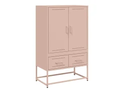 Aparador de acero rosa 68x39x111,5 cm