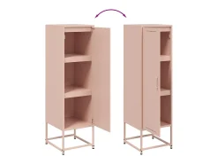 Aparador de acero rosa 36x39x123 cm