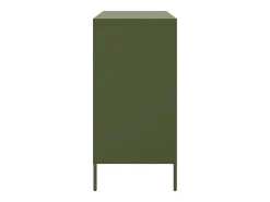 Aparador de acero verde oliva 68x39x79 cm