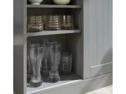 Aparador de Almacenamiento con Encimera Extensible Isla de Cocina Armario de Cocina Múltiple 110 x 97 x 68 cm FSB36-HG SoBuy ES
