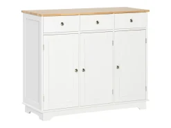 Aparador de cocina blanco 101x40x85 cm HOMCOM