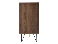 Aparador de cocina con 6 compartimentos de almacenaje y 3 puertas, puerta chapada en madera maciza.
