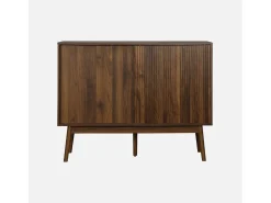 Aparador de efecto madera, 115cm madera oscura