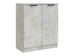 Aparador de hormigón gris 60x30x70 cm Madera de ingeniería
