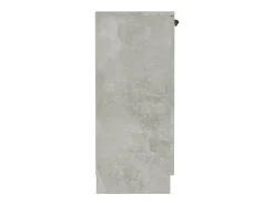 Aparador de hormigón gris 60x30x70 cm Madera de ingeniería