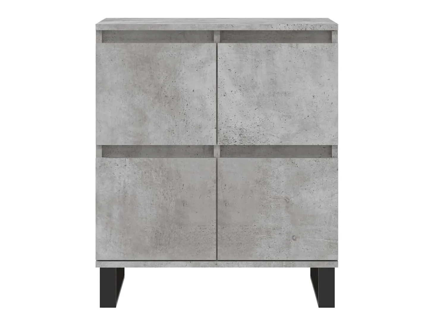 Aparador de hormigón gris 60x35x70 cm Madera de ingeniería