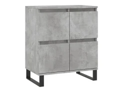 Aparador de hormigón gris 60x35x70 cm Madera de ingeniería