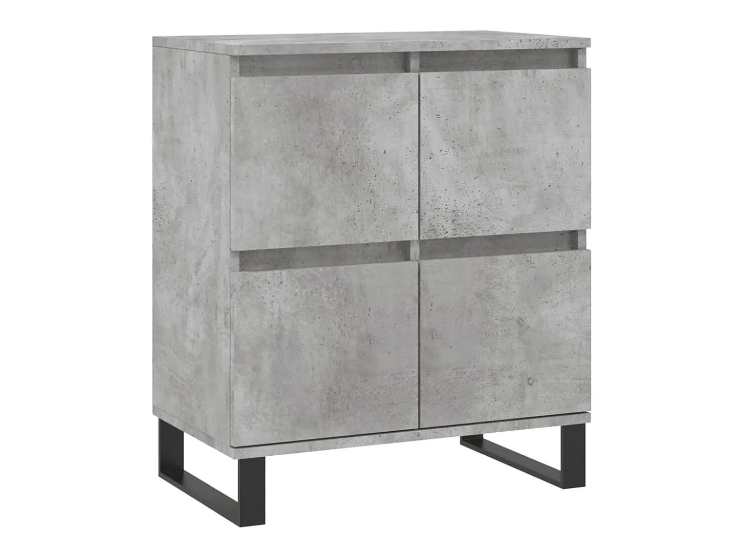 Aparador de hormigón gris 60x35x70 cm Madera de ingeniería
