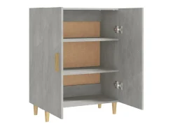 Aparador de hormigón gris 70x34x90 cm Madera de ingeniería