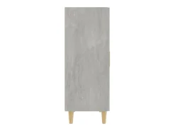 Aparador de hormigón gris 70x34x90 cm Madera de ingeniería