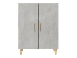 Aparador de hormigón gris 70x34x90 cm Madera de ingeniería