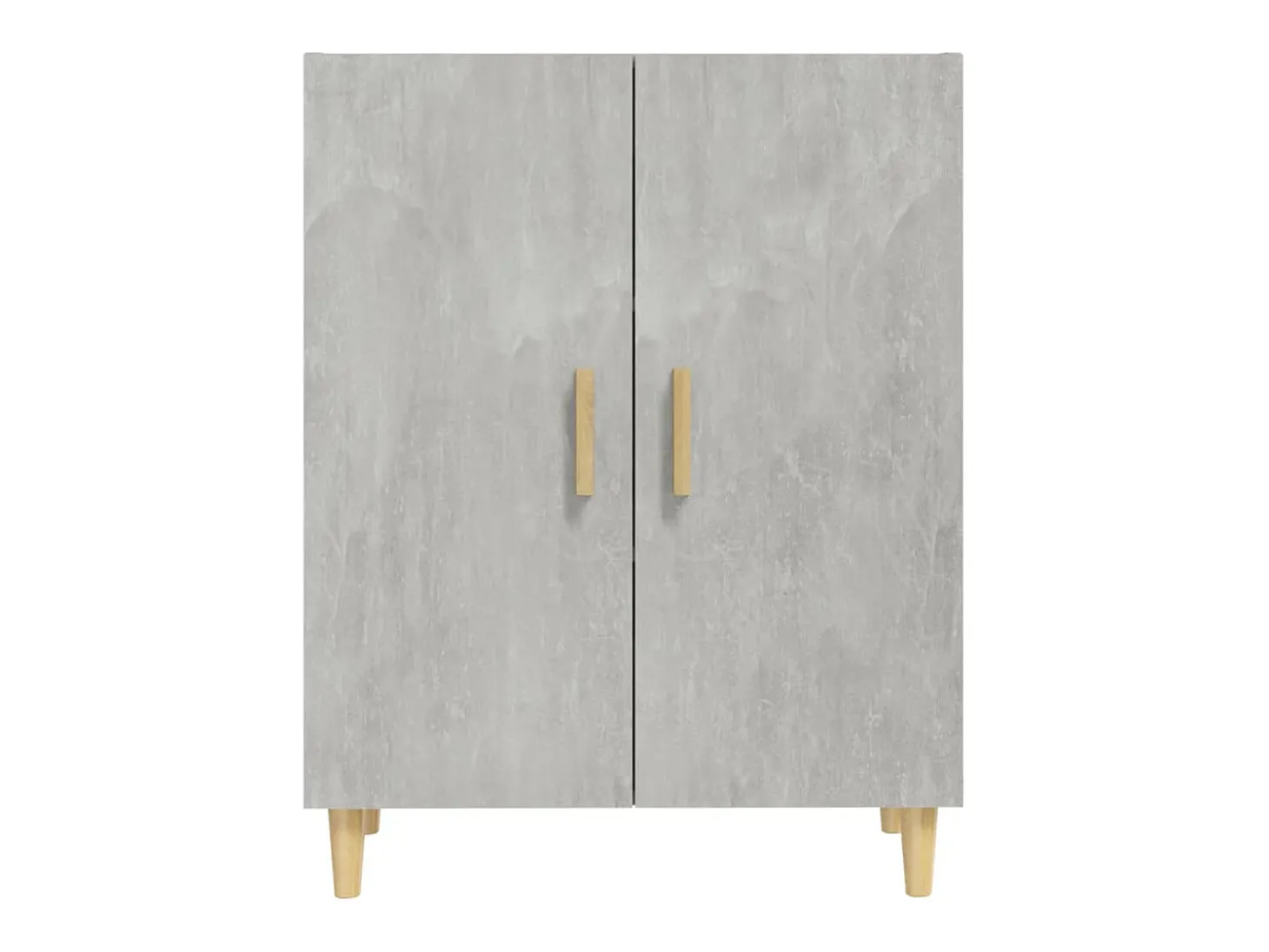 Aparador de hormigón gris 70x34x90 cm Madera de ingeniería