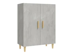 Aparador de hormigón gris 70x34x90 cm Madera de ingeniería