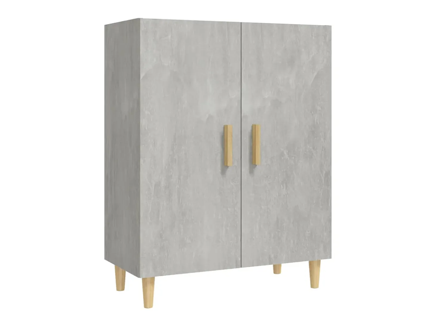 Aparador de hormigón gris 70x34x90 cm Madera de ingeniería