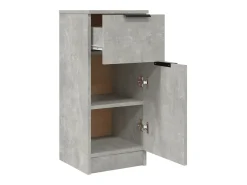 Aparador de hormigón gris 30x30x70 cm Madera de ingeniería