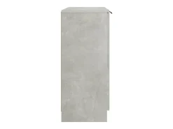 Aparador de hormigón gris 60x30x70 cm Madera de ingeniería