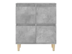 Aparador de hormigón gris 60x35x70 cm Madera de ingeniería