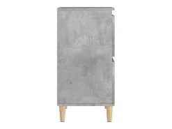 Aparador de hormigón gris 60x35x70 cm Madera de ingeniería