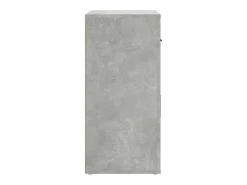 Aparador de hormigón gris 80x33x70 cm Madera de ingeniería