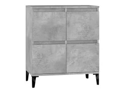 Aparador de hormigón gris 60x35x70 cm Madera de ingeniería