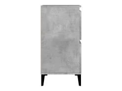 Aparador de hormigón gris 60x35x70 cm Madera de ingeniería