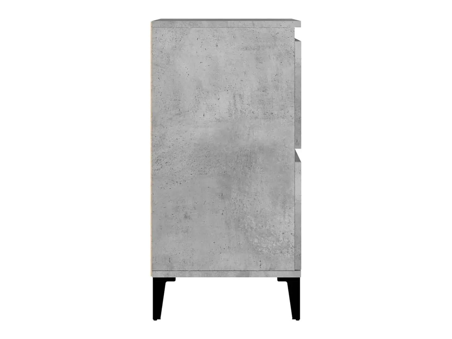 Aparador de hormigón gris 60x35x70 cm Madera de ingeniería
