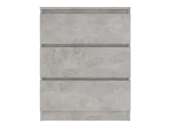 Aparador de hormigón gris 60x35x76 cm Madera de ingeniería