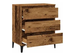 Aparador de madera antigua 60x35x70 cm madera contrachapada