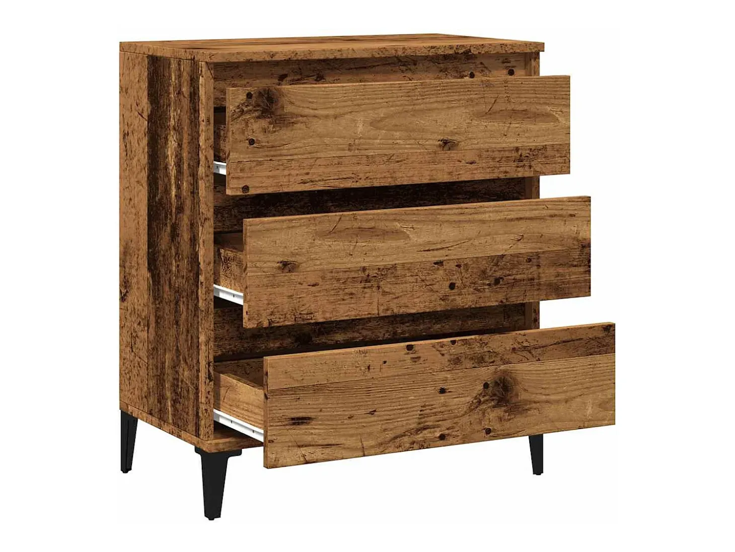 Aparador de madera antigua 60x35x70 cm madera contrachapada