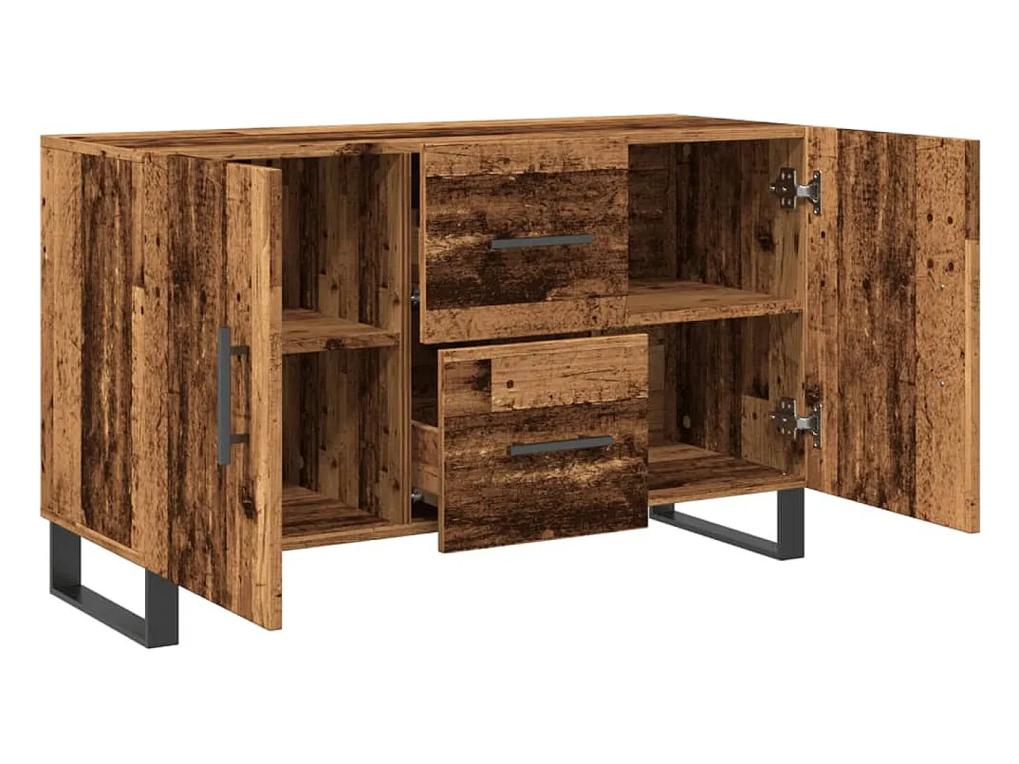 Aparador de madera antigua 100x36x60 cm madera contrachapada