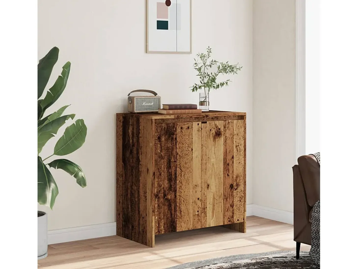 Aparador de madera antigua 70x41x75 cm madera contrachapada