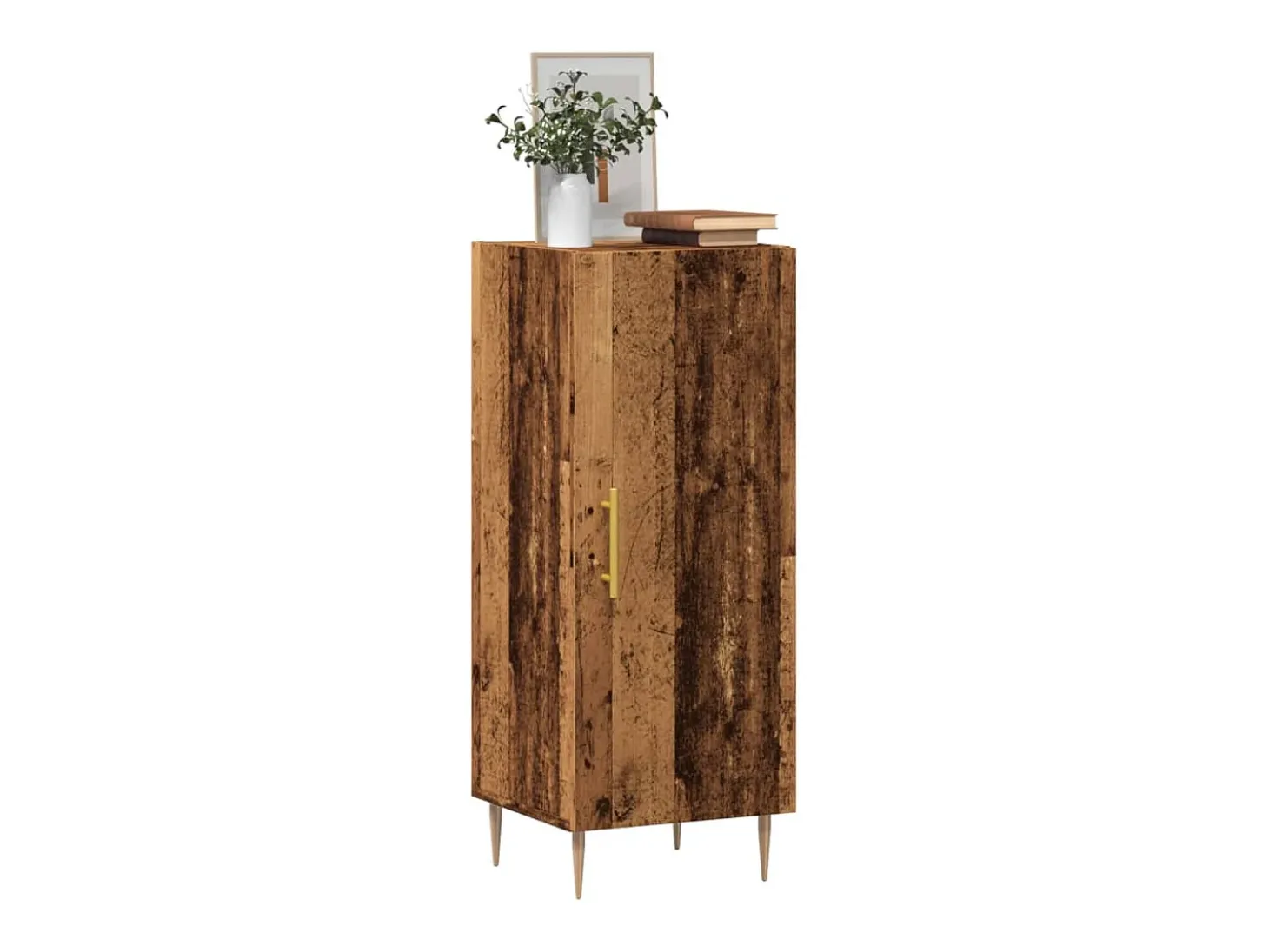 Aparador de madera antigua 34,5x34x90 cm madera contrachapada
